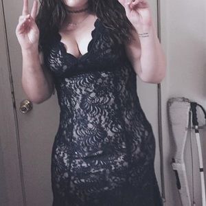 Dark Royal Blue, Lace Formal Dress